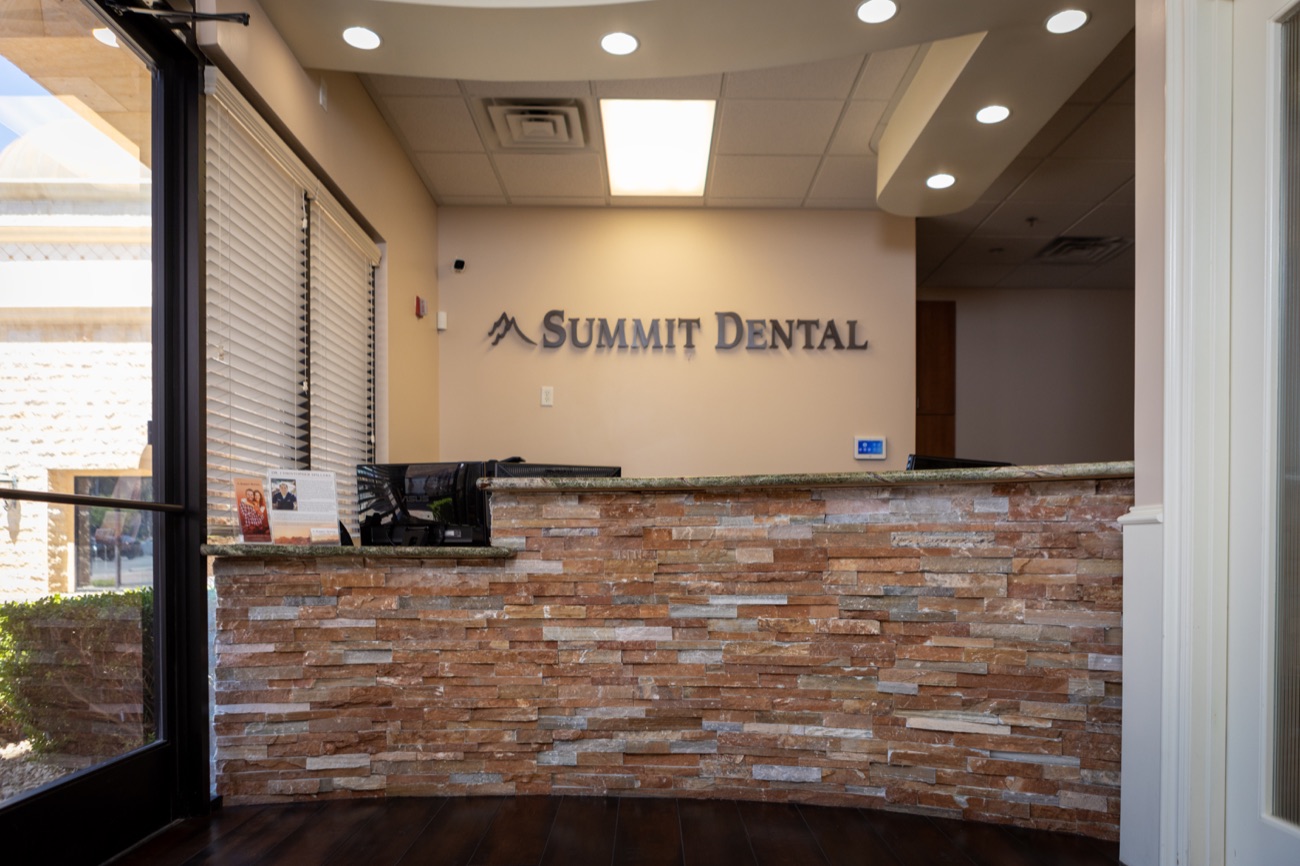 Summit Dental reception and front desk